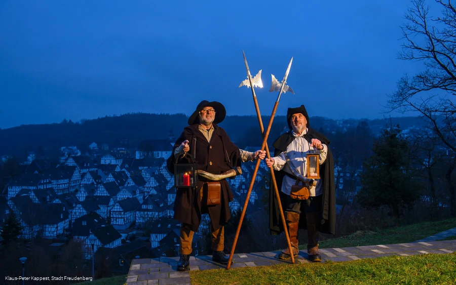 Nachtwächter im Kurpark Freudenberg