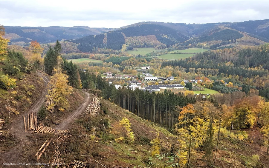 Blick ins Lennetal, Sieselschleife