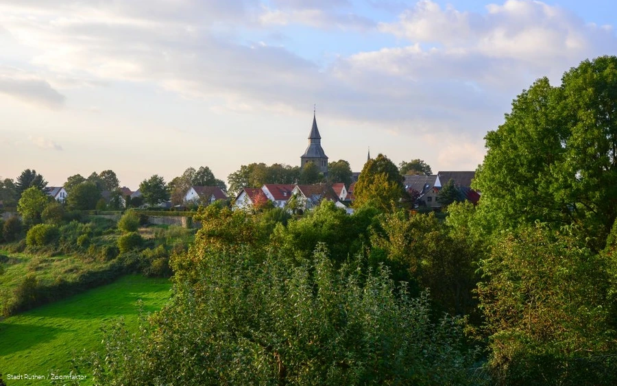Abendstimmung an der Stadtmauer in Rüthen