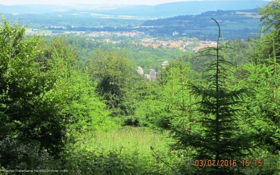Externsteine und Emmertal, überraschende Blicke nach Osten
