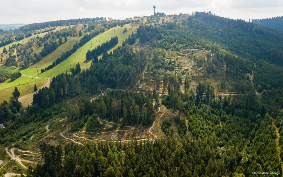 Der Bikepark Willingen aus der Vogelperspektive