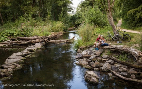 Kleine Pause am Radweg