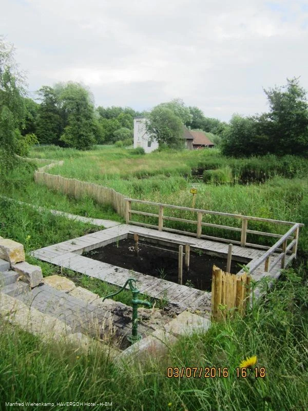 Moortretanlage im Naptetal, Heilmoorabbaugebiet von Bad Meinberg